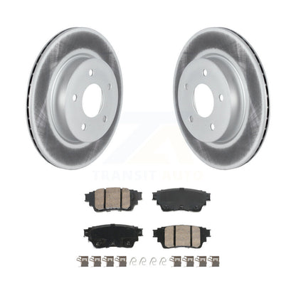 Kit de rotors de frein à disque à revêtement arrière et de plaquettes en céramique pour Nissan Rogue KGA-105899