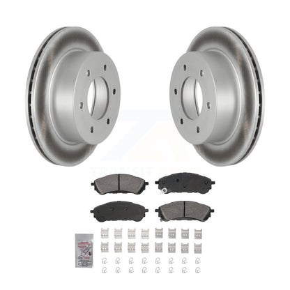 Kit de rotors de frein à disque à revêtement arrière et de plaquettes en céramique pour Ford Ranger 2019-2023