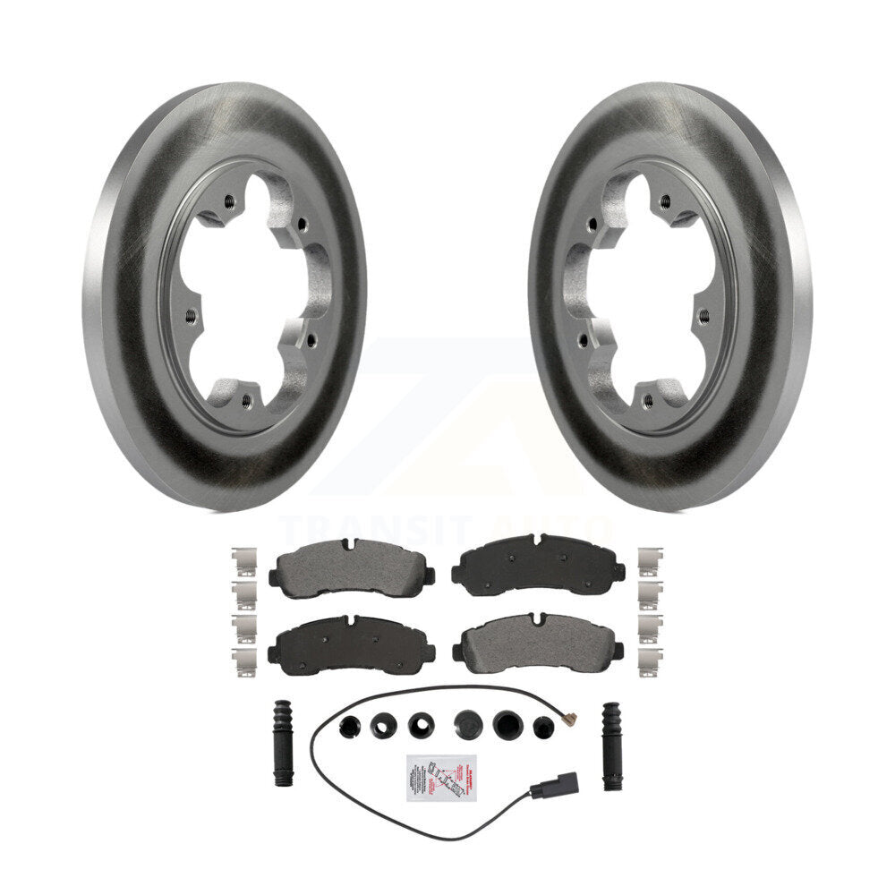 Kit de plaquettes semi-métalliques de rotor de frein arrière à revêtement pour Ford Transit-350 AW 2020 – 2021