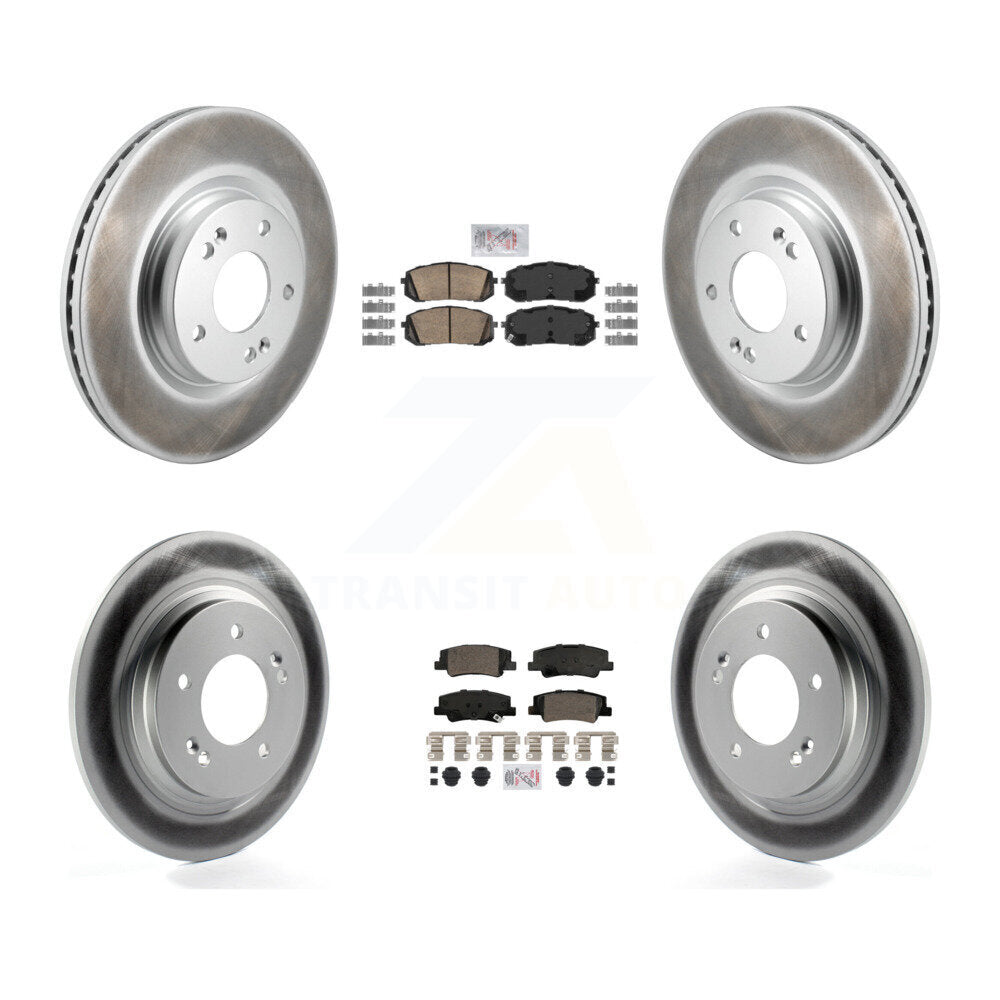 Kit de rotors de frein enduits de plaquettes en céramique avant et arrière, pour Hyundai Sonata Kia Niro EV K
