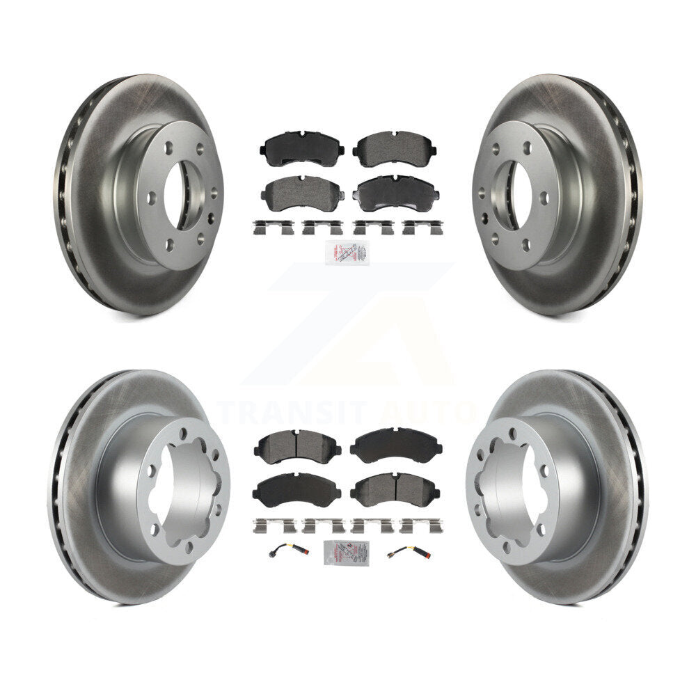 Kit de plaquettes semi-métalliques avant et arrière et Rotor de frein revêtu pour Mercedes-Benz Sprite
