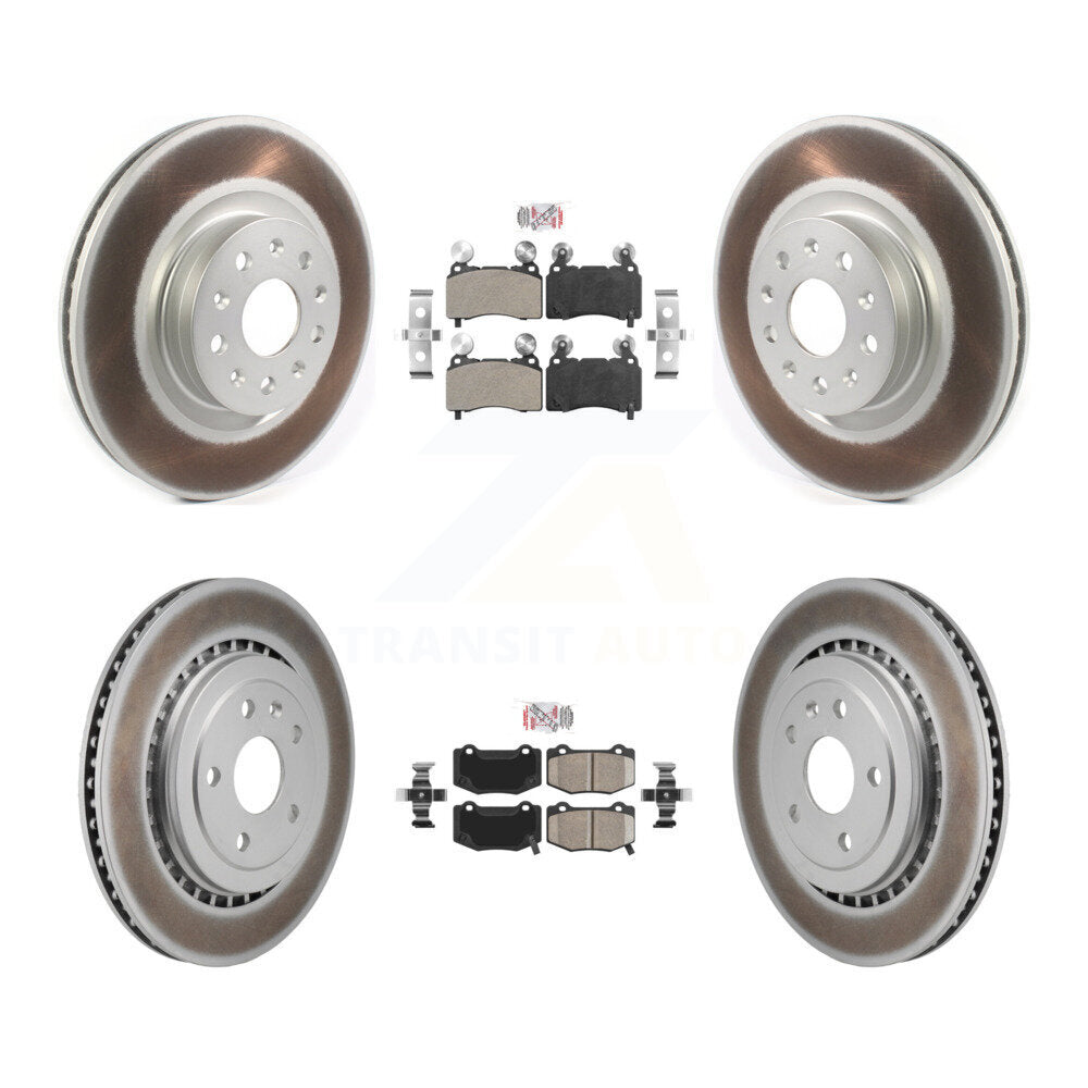 Kit de Rotor de frein avec revêtement de plaquettes en céramique, semi-métallique avant et arrière, pour Chevrolet Camar