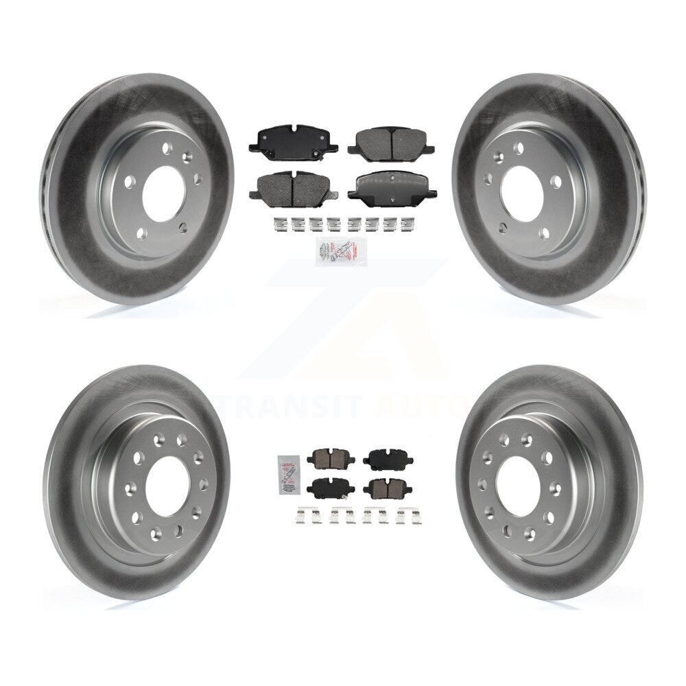 Kit de Rotors de frein à revêtement en céramique avant et arrière, pour GMC Terrain avec Rotor de 321mm