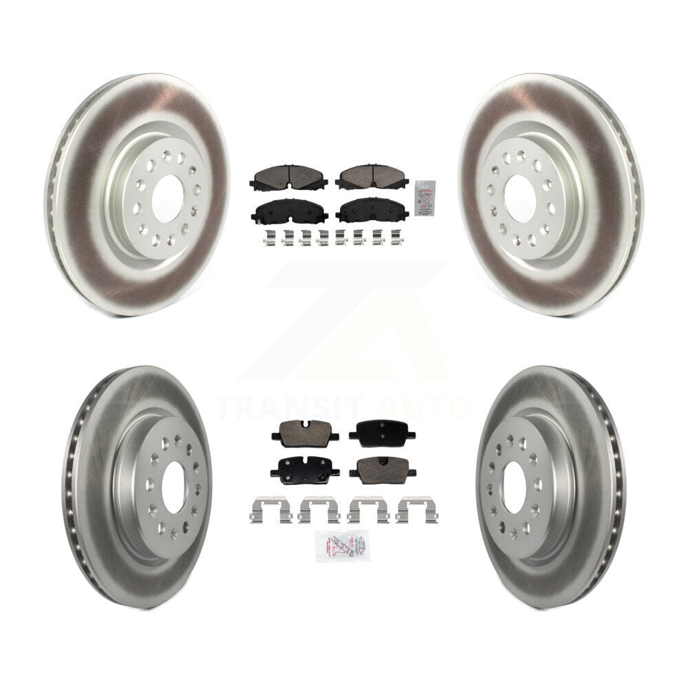 Kit de Rotor de frein enduit de plaquettes en céramique avant et arrière, pour Cadillac XT5 Buick autoclave XT