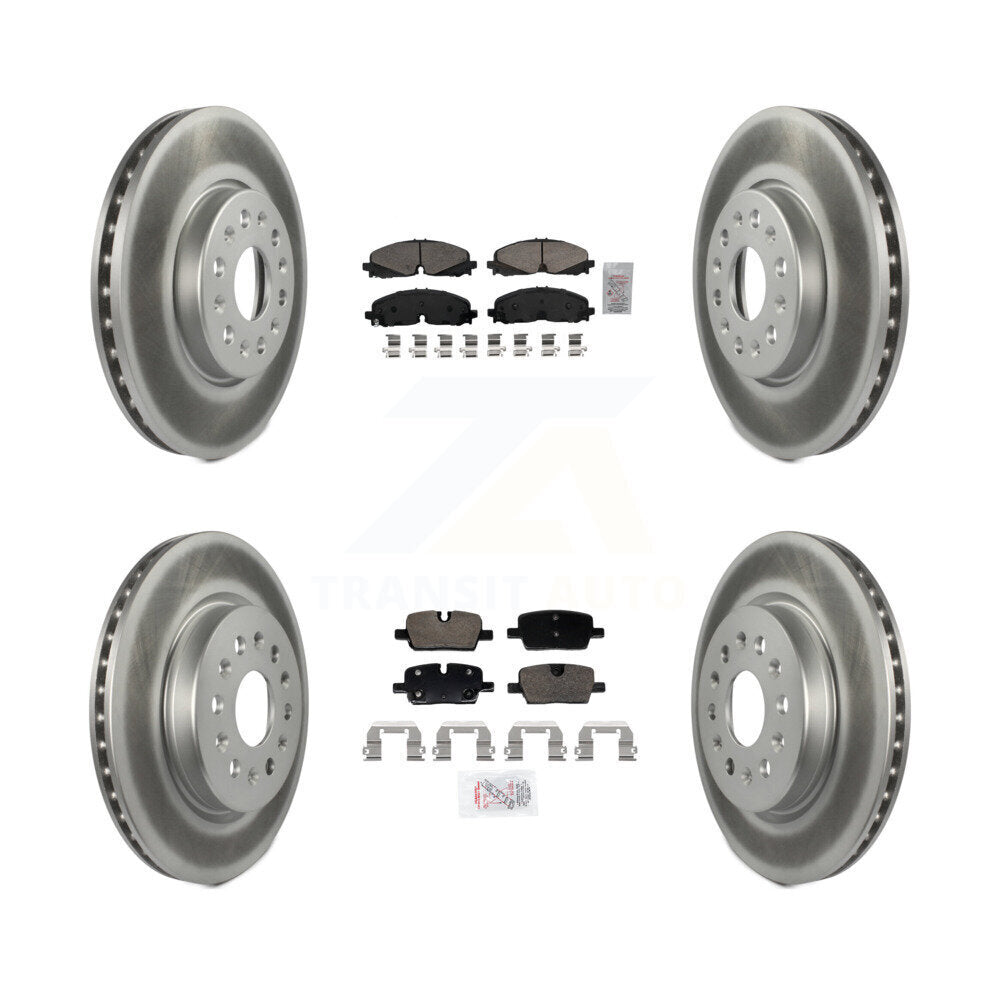 Kit de rotors de frein enduits de plaquettes en céramique avant et arrière, pour Chevrolet Traverse Blazer GM