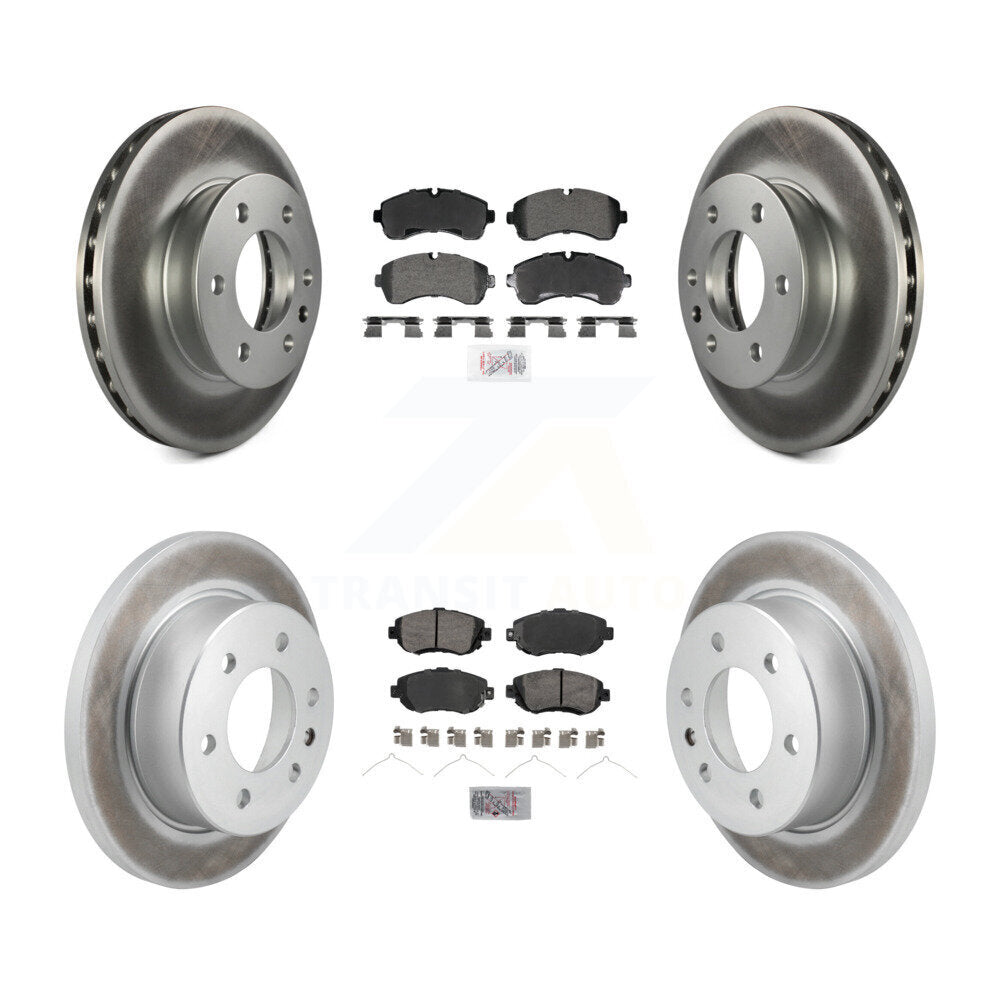 Kit de plaquettes semi-métalliques avant et arrière et Rotor de frein revêtu pour Mercedes-Benz Sprite