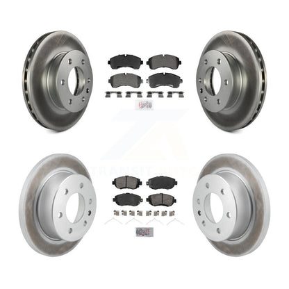 Kit de plaquettes semi-métalliques avant et arrière et Rotor de frein revêtu pour Mercedes-Benz Sprite