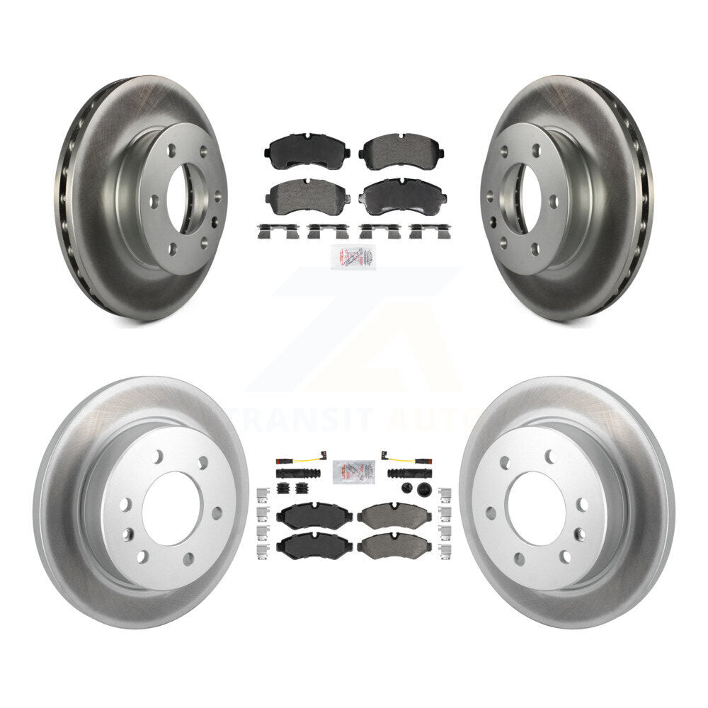 Kit de plaquettes semi-métalliques avant et arrière et Rotor de frein revêtu pour Mercedes-Benz Sprite