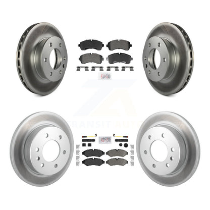 Kit de plaquettes semi-métalliques avant et arrière et Rotor de frein revêtu pour Mercedes-Benz Sprite