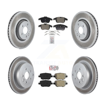 Kit de Rotor de frein à revêtement de plaquettes semi-métalliques avant et arrière pour Land Rover LR 2008 – 2011