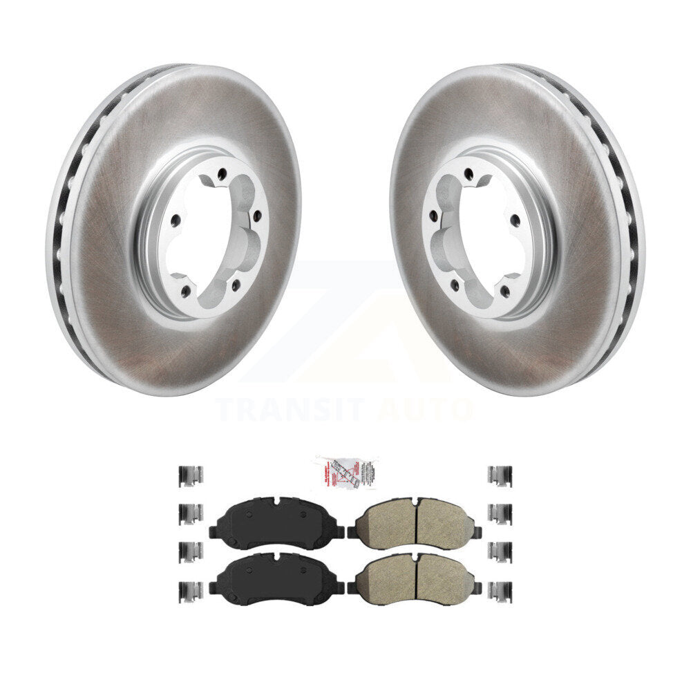 Kit de plaquettes de frein semi-métalliques avec revêtement avant, pour Ford Transit-250 Transit-15