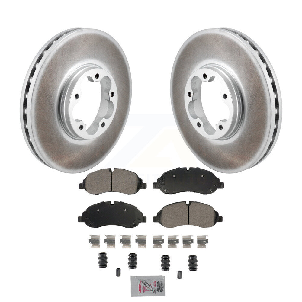 Kit de plaquettes de frein semi-métalliques avec revêtement avant, pour Ford Transit-250 Transit-15