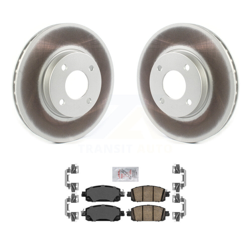 Rotor de frein à disque à revêtement avant et kit de plaquettes en céramique pour Nissan Sentra S SV S 2024