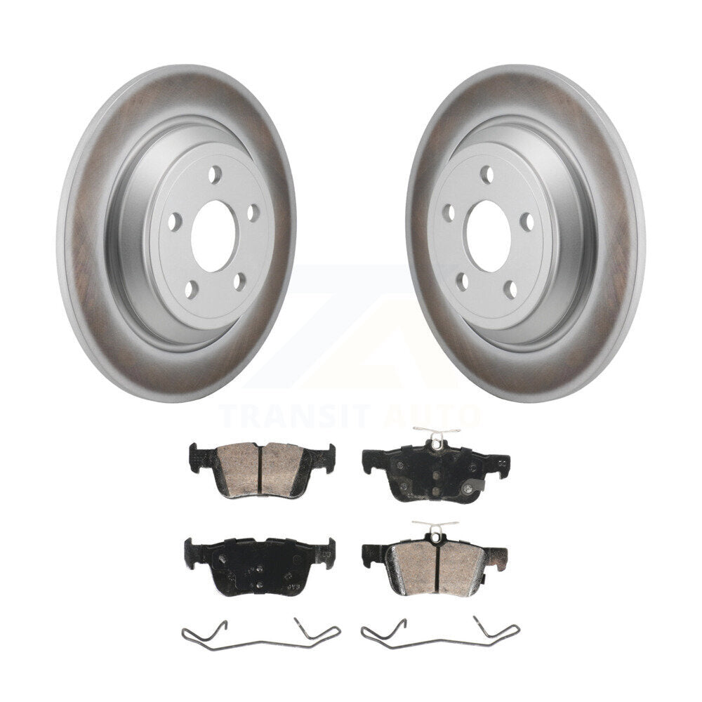 Kit de rotors de frein à disque à revêtement arrière et de plaquettes en céramique pour Ford Maverick 2022 – 2023