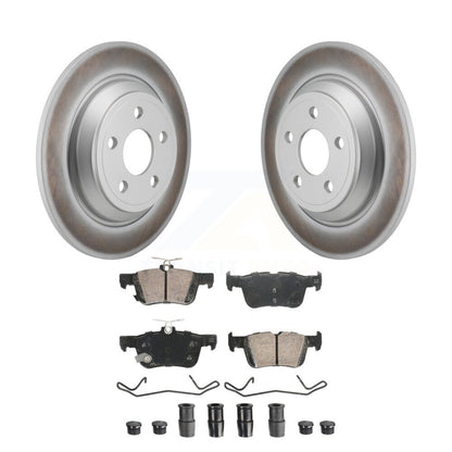 Kit de rotors de frein à disque à revêtement arrière et de plaquettes en céramique pour Ford Maverick 2022 – 2023