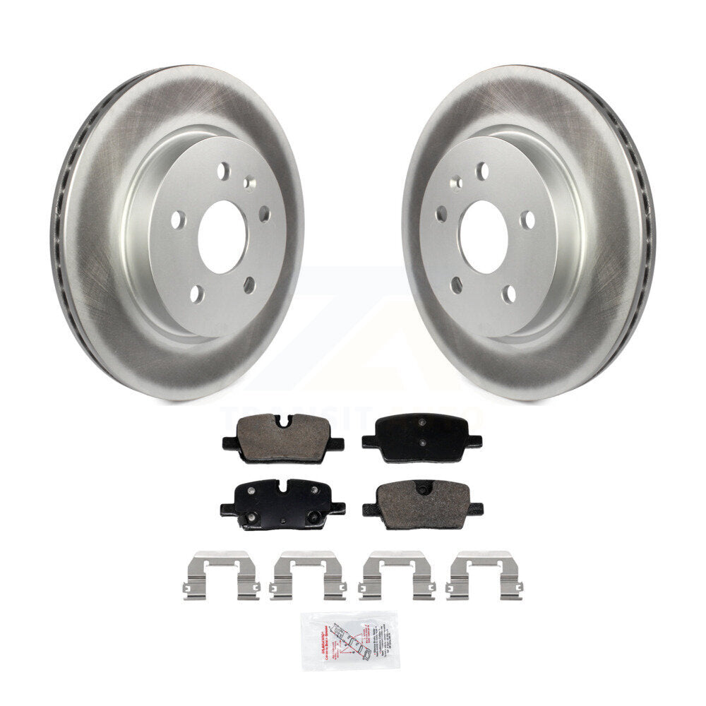 Kit de rotors de frein à disque à revêtement arrière et de plaquettes en céramique pour Cadillac CT5 KGA-106052