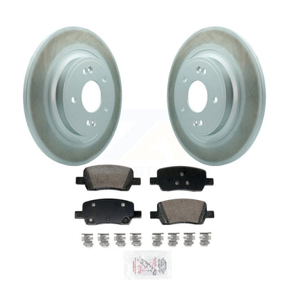 Rotors de frein à disque à revêtement arrière et Kit de plaquettes en céramique pour Hyundai Santa Fe Kia Sorent