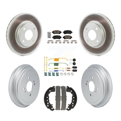 Kit de tambour avec revêtement de plaquettes en céramique, Rotors de frein avant et arrière (7 pièces) pour Nissan kick Vers