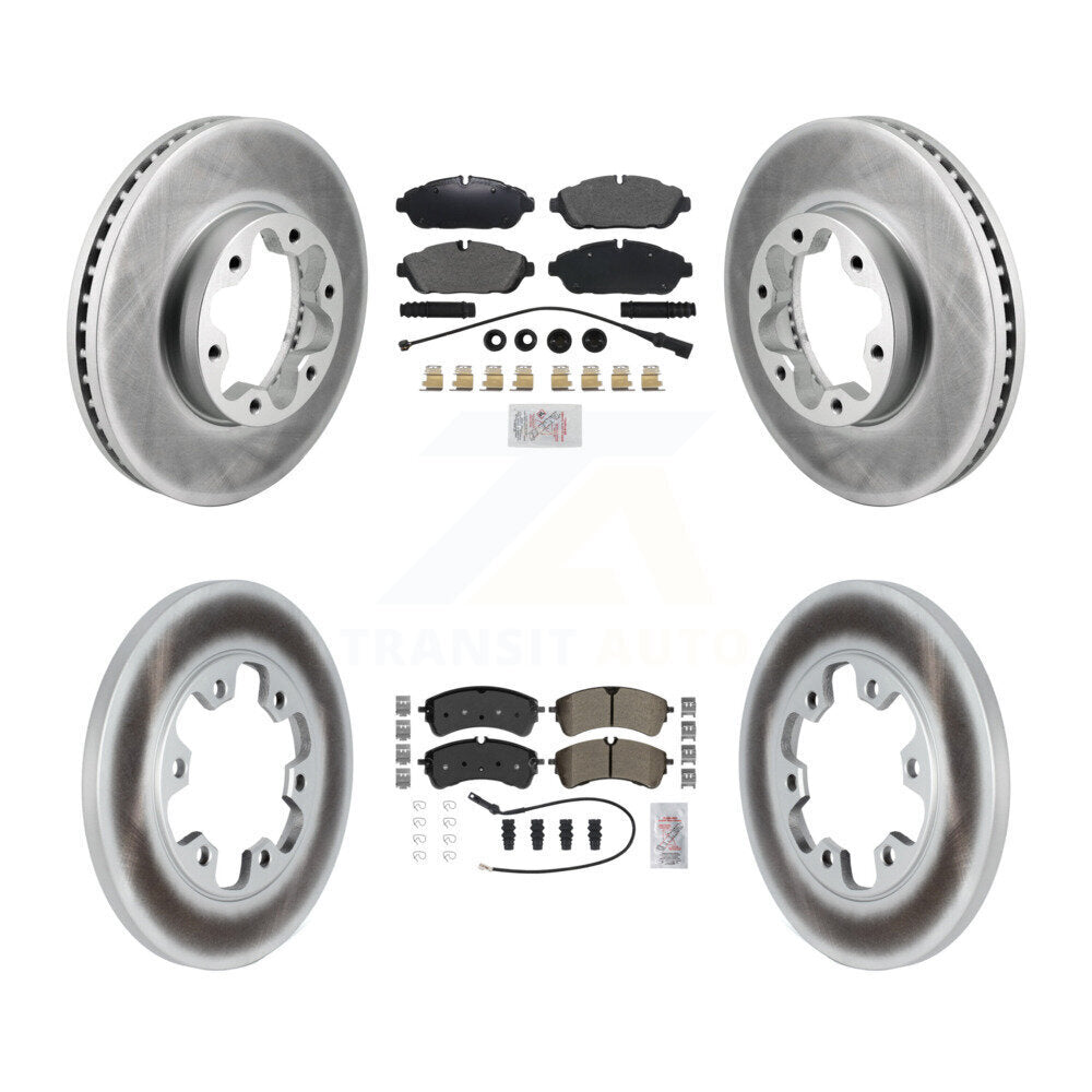 Kit de rotors de frein à disque à revêtement semi-métallique avant et arrière pour Ford Transit-250 AW