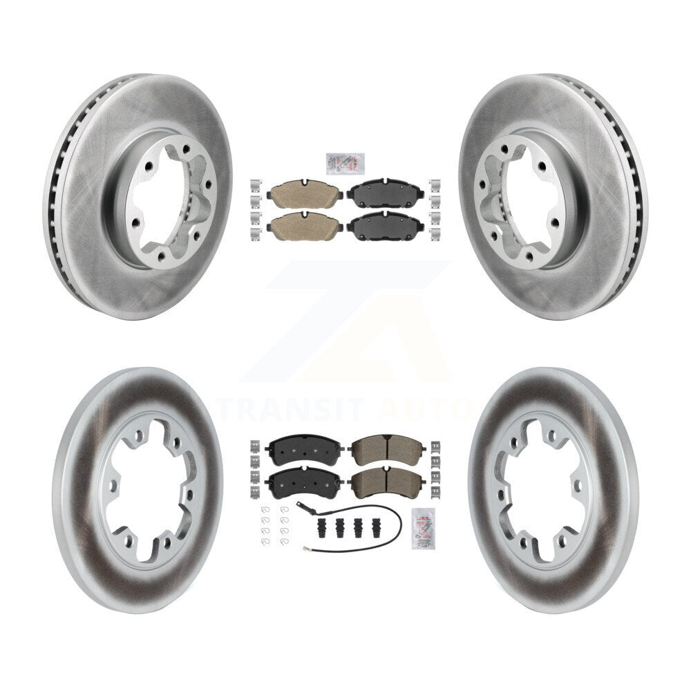 Kit de rotors de frein à disque à revêtement semi-métallique avant et arrière pour Ford Transit-250 AW