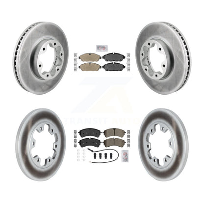 Kit de rotors de frein à disque à revêtement semi-métallique avant et arrière pour Ford Transit-250 AW
