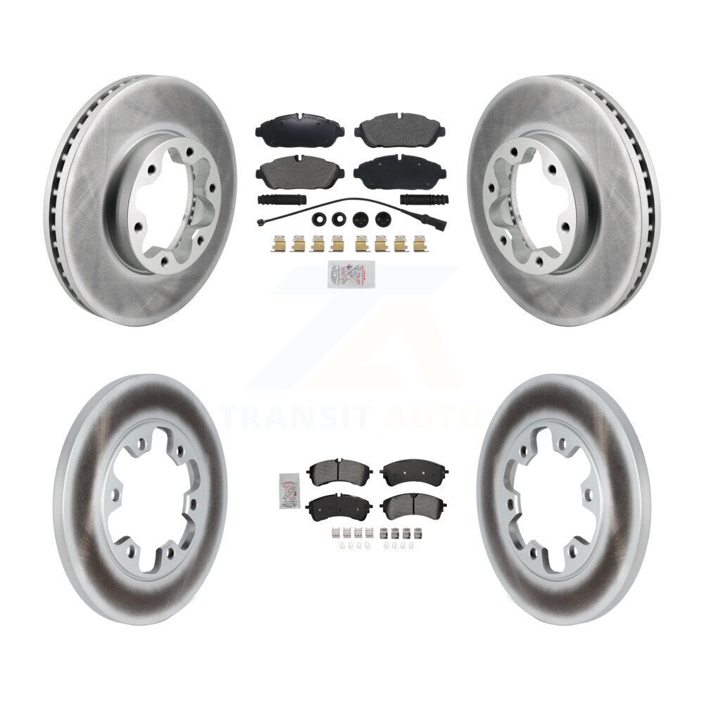 Kit de rotors de frein à disque à revêtement semi-métallique avant et arrière pour Ford Transit-250 AW