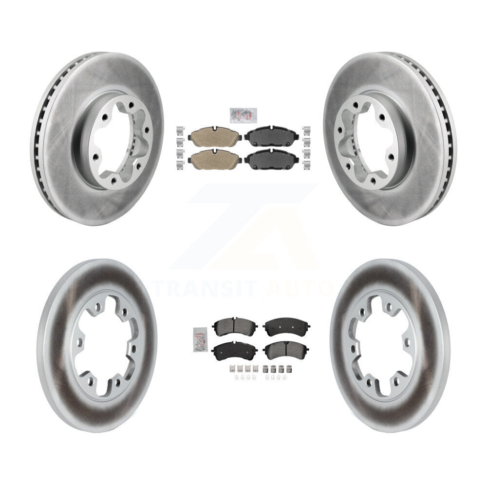 Kit de rotors de frein à disque à revêtement semi-métallique avant et arrière pour Ford Transit-250 AW