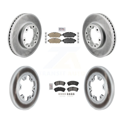 Kit de rotors de frein à disque à revêtement semi-métallique avant et arrière pour Ford Transit-250 AW