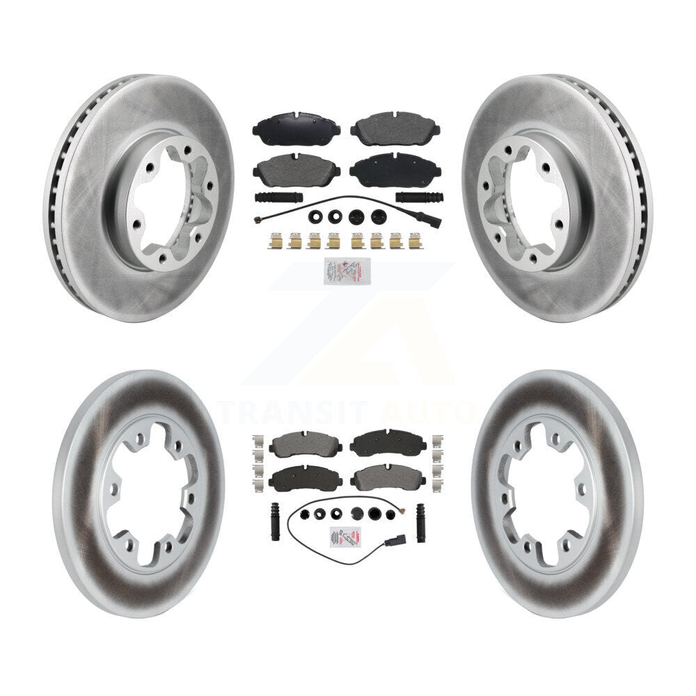 Kit de Rotor de frein à revêtement de plaquette semi-métallique avant et arrière pour Ford Transit-350 AW 20-21