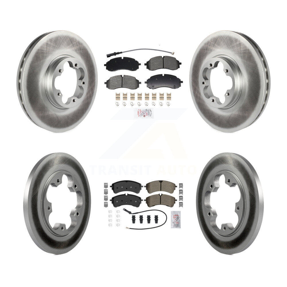 Kit de rotors de frein à disque à revêtement semi-métallique avant et arrière pour Ford Transit-250 RW