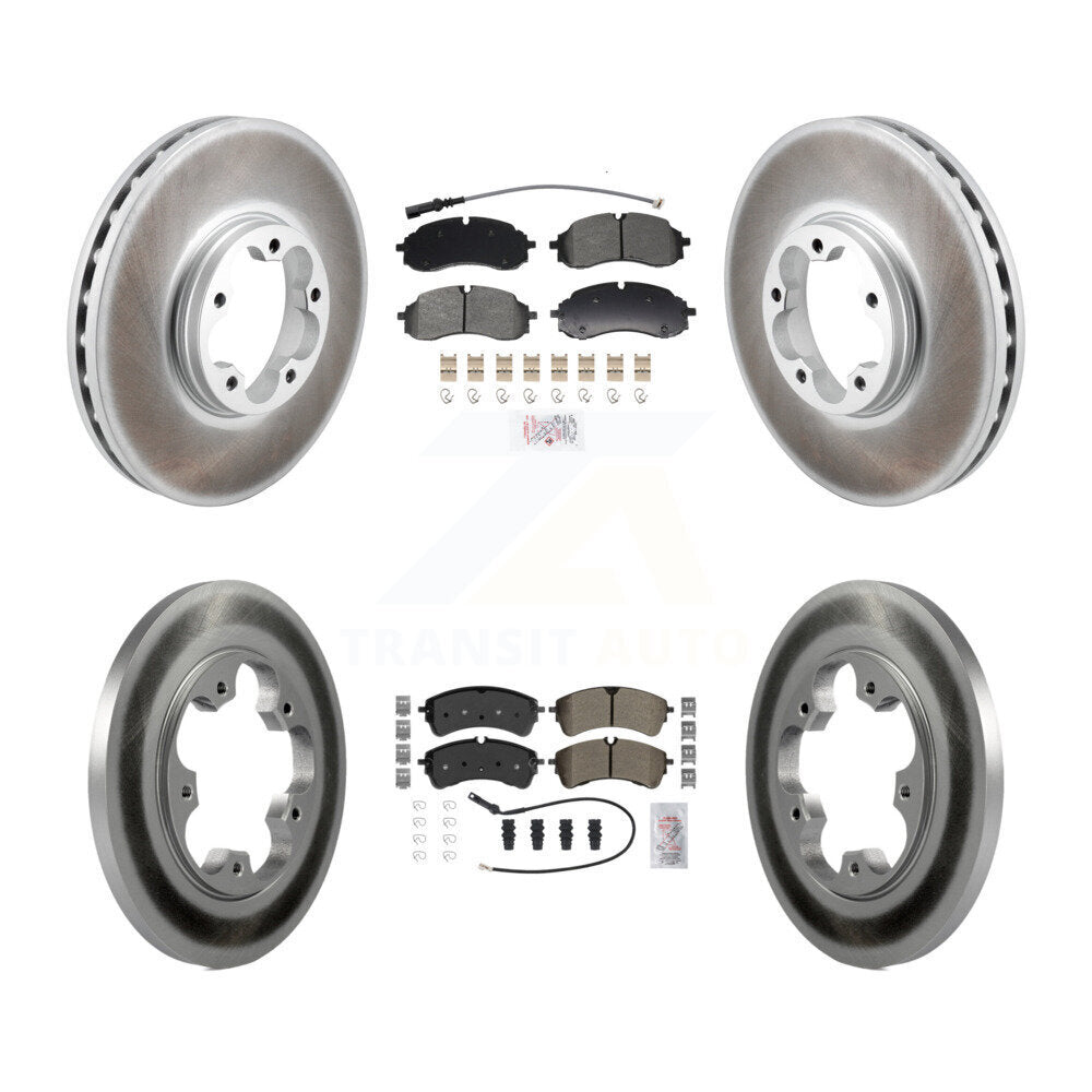 Kit de rotors de frein à disque à revêtement semi-métallique avant et arrière pour Ford Transit-250 RW