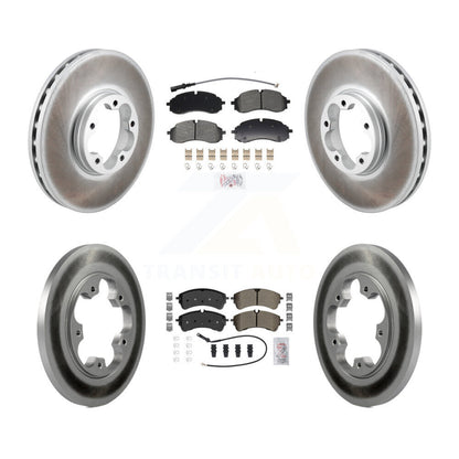 Kit de rotors de frein à disque à revêtement semi-métallique avant et arrière pour Ford Transit-250 RW