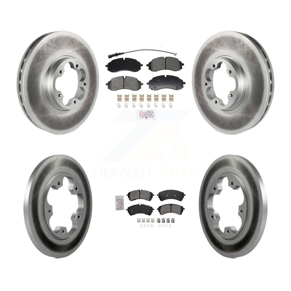 Kit de rotors de frein à disque à revêtement semi-métallique avant et arrière pour Ford Transit-250 RW