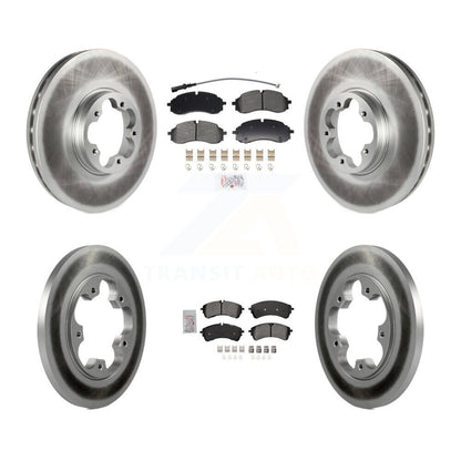 Kit de rotors de frein à disque à revêtement semi-métallique avant et arrière pour Ford Transit-250 RW