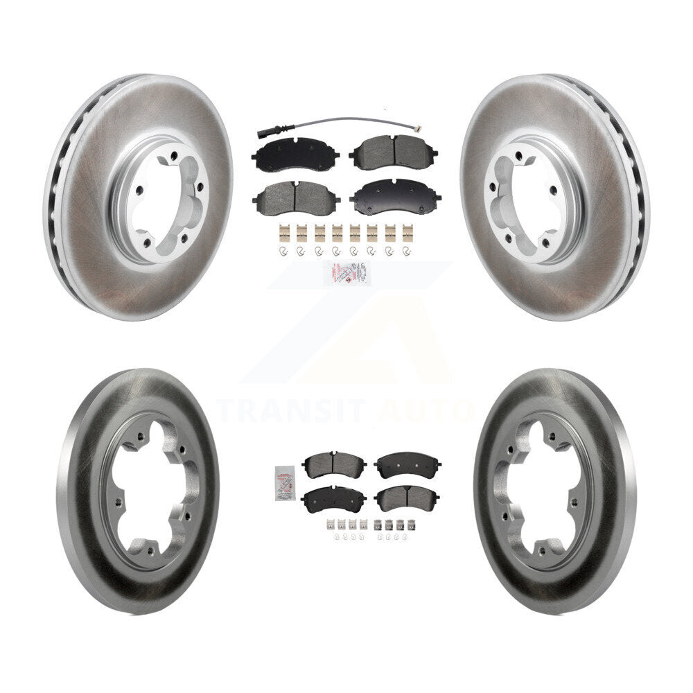 Kit de rotors de frein à disque à revêtement semi-métallique avant et arrière pour Ford Transit-250 RW