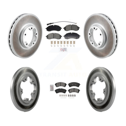 Kit de rotors de frein à disque à revêtement semi-métallique avant et arrière pour Ford Transit-250 RW