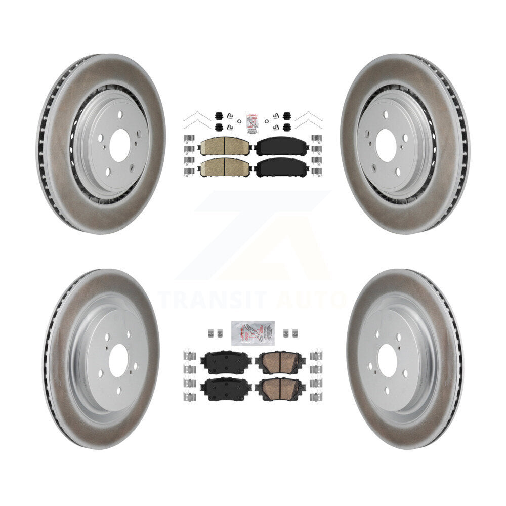 Kit de Rotor de frein à disque, revêtement de coussinets en céramique avant et arrière, pour Toyota Highlande 2020 – 2022