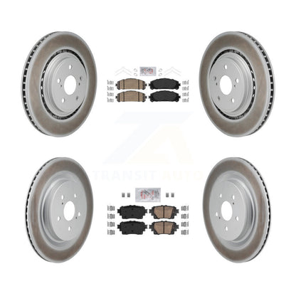 Kit de Rotor de frein à disque, revêtement de coussinets en céramique avant et arrière, pour Toyota Highlande 2020 – 2023