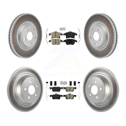 Kit de Rotor de frein avec revêtement de plaquettes semi-métalliques avant et arrière en céramique, pour Lincoln MKZ 2.0
