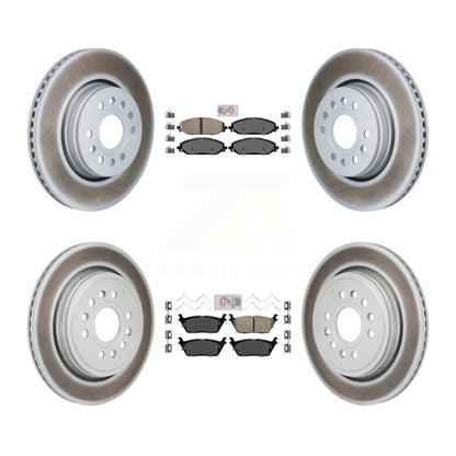 Kit de Rotor de frein enduit de plaquettes en céramique avant et arrière, pour Ram 1500 Jeep Wagoneer Grand