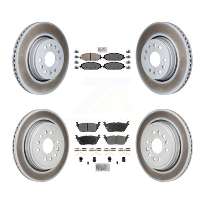 Kit de rotors de frein avant et arrière semi-métalliques avec revêtement en céramique pour Ram 1500 Jeep