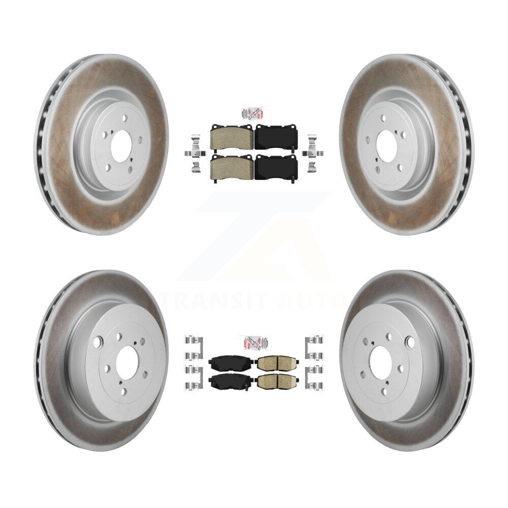 Kit de Rotor de frein à revêtement de plaquette en céramique avant semi-métallique arrière pour 17 Subaru BRZ Bas