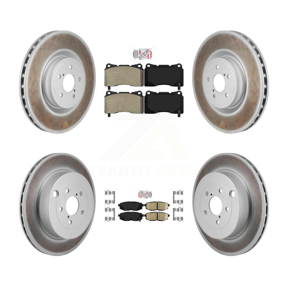 Kit de Rotor de frein à revêtement de plaquette en céramique avant semi-métallique arrière pour 17 Subaru BRZ Bas