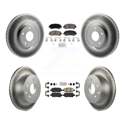 Kit de Rotor de frein enduit de plaquettes en céramique avant et arrière, pour Nissan Juke Nismo R 2014 – 2017