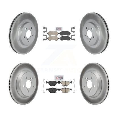 Kit de plaquettes en céramique avant et arrière et disques de frein à disque revêtus pour Subaru Crosstrek