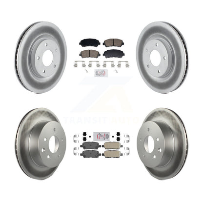Kit de plaquettes en céramique avant et arrière et disques de frein enduits pour Nissan Rogue Selec