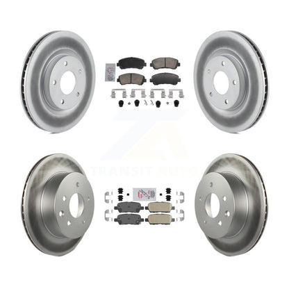 Kit de plaquettes en céramique avant et arrière et disques de frein enduits pour Nissan Rogue Selec