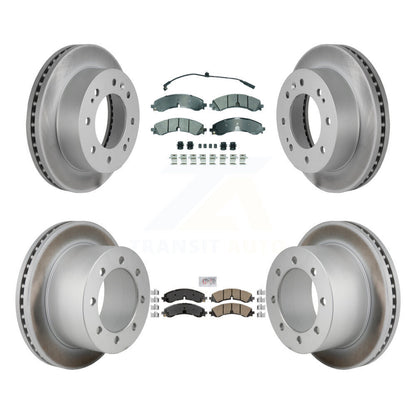 Kit de Rotor de frein à revêtement de plaquette en céramique avant semi-métallique arrière pour GMC Sierra 3500 H