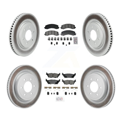 Kit de rotors de frein à disque à revêtement semi-métallique avant et arrière pour Ford F-150 Lightnin