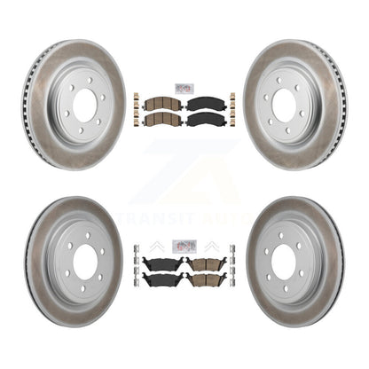 Kit de plaquettes de frein en céramique avant et arrière et Rotor de frein à disque revêtu pour Ford Expedition Lincol